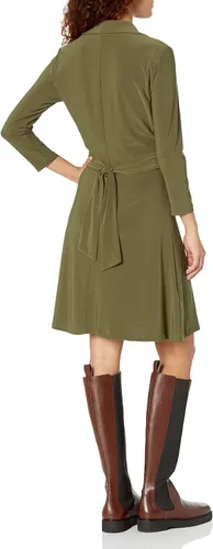 Vista 5 de Tommy Hilfiger Vestido midi ajustado de jersey y cuello acampanado para mujer
