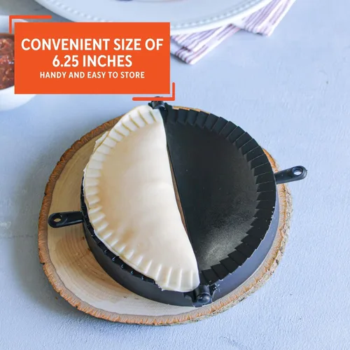 Vista 4 de Imusa Juego de prensa para empanadas – Fabricante de dumpling, molde de empanada de plástico y prensa de pastelería para pasteles rellenos