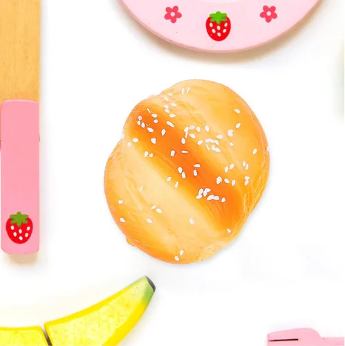 Vista 8 de NUOBESTY Pan de simulación 3 piezas de pan falso de poliuretano realista comida falsa para accesorios de fotografía, juguete educativo, pastelería
