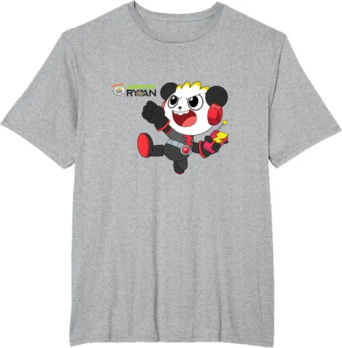Vista 39 de Ryan's World Super Spy Combo Panda Camiseta, gris, S Asfalto