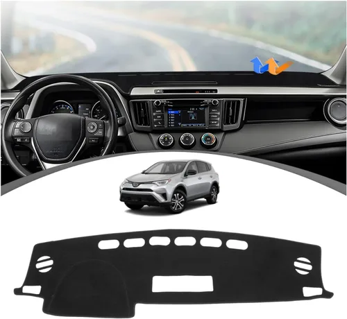 Vista 51 de FIILINES Cubierta para tablero Compatible con Mazda 3 2010-2013 Accesorios Tapete para tablero para Mazda 3 Accesorios Tapete para salpicadero