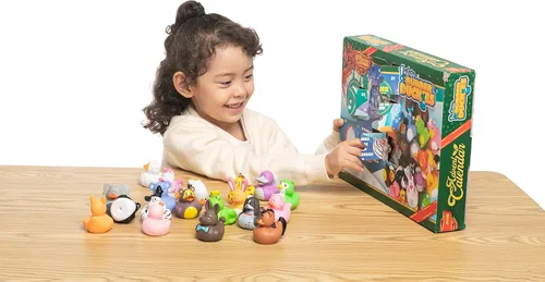 Vista 8 de JOYIN Calendario de Adviento de Navidad 2025 Patos, Patos de Goma para Niños, Niñas, Niños y Niños Pequeños, Regalos de Fiesta de Navidad, Juguetes