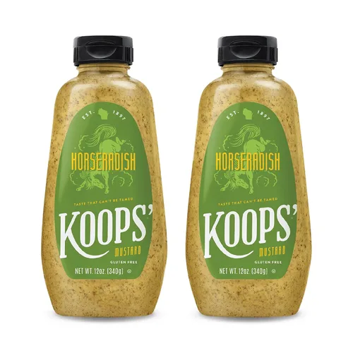 Vista 46 de Koops' Mostaza Arizona Heat - Mostaza dulce y picante, sin gluten, kosher, fabricada en Estados Unidos, a partir de semillas de mostaza de calidad