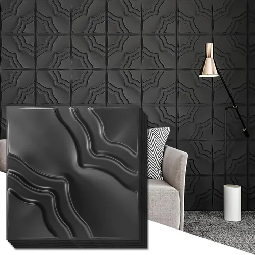 Vista 12 de Art3dwallpanels - Juego de 33 paneles de pared 3D para decoración de pared interior, paneles de pared texturizados de PVC, paneles de pared modernos