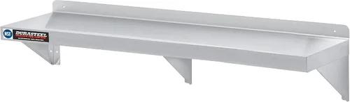 Vista 14 de DuraSteel Estante de pared de acero inoxidable, 24 pulgadas de ancho x 12 pulgadas de profundidad, grado comercial, certificado NSF