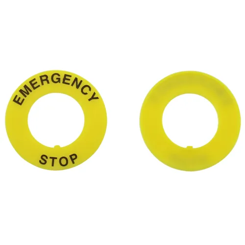 Vista 3 de E-outstanding 5 piezas de interruptor de botón de emergencia, señal de parada de emergencia, junta de anillo de parada de emergencia para reemplazo