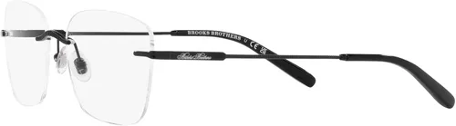 Vista 3 de Brooks Brothers Marcos rectangulares de titanio para gafas graduadas Bb1107t para hombre