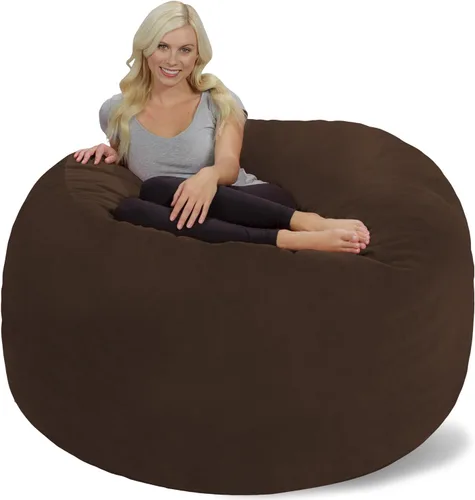 Vista 71 de Chill Sack Bean Bag Funda para silla, 3 pies, microgamuza - Oliva