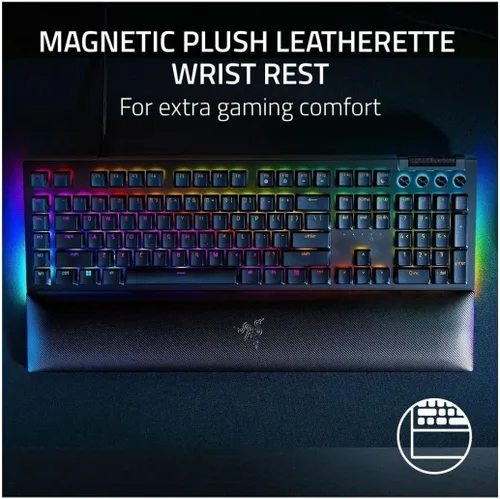 Vista 7 de Razer RZ03-04690200 BlackWidow V4 Teclado mecánico con interruptor verde con cable de tamaño completo con Chroma RGB (renovado)
