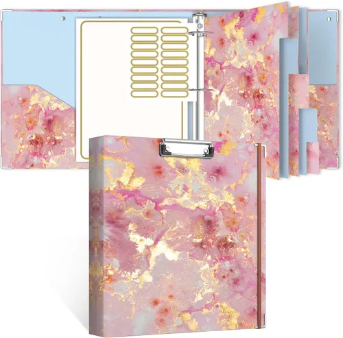 Vista 42 de Rouidr Carpeta de 3 anillos con portapapeles, 1 pulgada, 8.5 x 11 pulgadas, tamaño carta, carpetas organizadoras con pestañas divisorias y fundas