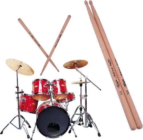 Vista 6 de Baquetas profesionales de madera de nogal, 5A, instrumentos musicales, palillos de tambor, un par