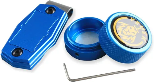 Vista 19 de TAOM - Soporte para tiza de billar, herramienta práctica redonda, accesorios de billar, mini estuche magnético para punta de tiza, contenedor