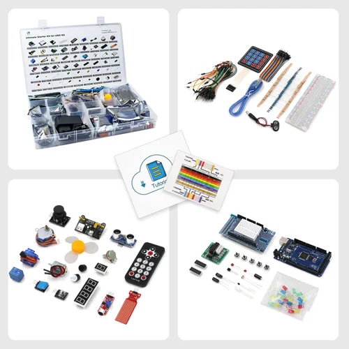 Vista 4 de LAFVIN Kit de inicio de proyecto Mega 2560 para Mega328 Nano con tutorial compatible con Arduino IDE