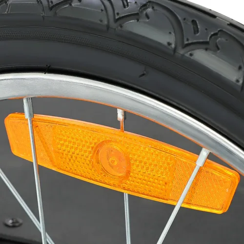 Vista 8 de Kojem Remolque de carga plegable para bicicleta, remolque de bicicleta de almacenamiento resistente, capacidad de 110 libras, carrito de bicicleta