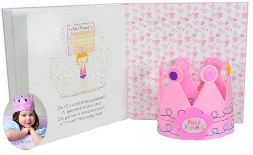 Vista 6 de Tickle & Main Juego de entrenamiento para orinal de princesas, multicolor, juego ajustable de 3 piezas, tabla magnética de entrenamiento para ir al