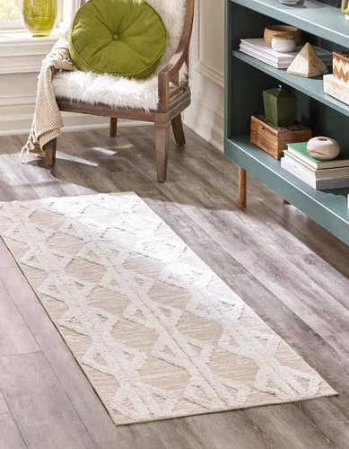 Vista 13 de Unique Loom Sabrina Soto Casa Collection - Alfombra de área - Palma (2 pies 3 pulgadas x 6 pies 1 pulgada, gris antracita/marfil)