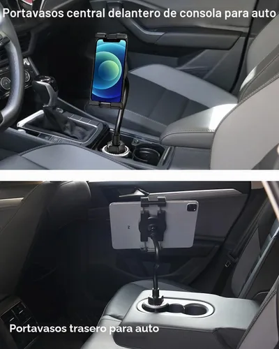 Vista 3 de Soporte para tablet de automóvil, soporte ajustable de 10.5 pulgadas, soporte para tablet con brazo de cuello de cisne, compatible con iPad
