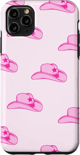 Vista 13 de Funda con estampado de sombrero de vaquero rosa para iPhone 13 Pro Max