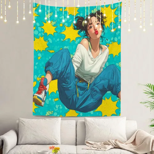 Vista 48 de Shrahala Brown Golden Tapestry, Lion Wall Hanging Hd Print Polyester Backdrop For Dorm Room Bedroom 30 X 40 In