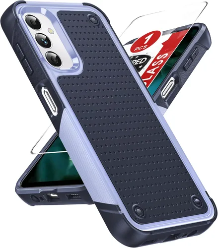 Vista 16 de LeYi Funda para Galaxy S21 FE-5G: Funda Samsung S21 FE con protector de pantalla, doble capa protectora de policarbonato duro y TPU suave Android