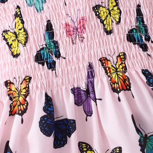 Vista 6 de RETSUGO Vestidos para niñas pequeñas, vestido casual de fiesta de cumpleaños, vestido de verano para niños pequeños, vestido de verano de 1 a 8 años