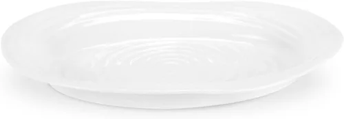 Vista 5 de Portmeirion Sophie Conran - Bandeja ovalada de celadón de 14.5 pulgadas, hecha de porcelana, apta para lavavajillas y microondas, complemento