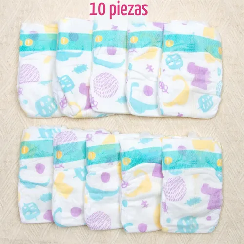 Vista 2 de Reborn Baby Doll Ropa Accesorios Pañales Reutilizables 10 Piezas para 18-22
