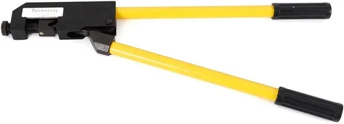 Vista 5 de Crimpadora de terminales de alta resistencia, herramienta de prensado de terminales de cable de alambre con soporte de montaje, KH-150 8-4/0 AWG