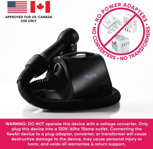 Vista 3 de REVAIR - Secador de pelo con reverso de aire - Secador de pelo innovador de secado rápido para cabello rizado, ondulado y liso - Revolucionario