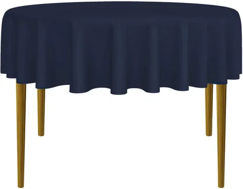Vista 29 de Lann's Linens - Mantel redondo premium de 70 pulgadas para bodas/banquetes/restaurantes - Mantel de tela de poliéster - Azul bebé