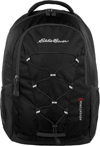 Vista 3 de Eddie Bauer Adventurer - Mochila con Compartimentos Organizados y Manga Compatible con Hidratación/Laptop, Adventurer - Negro, 25L