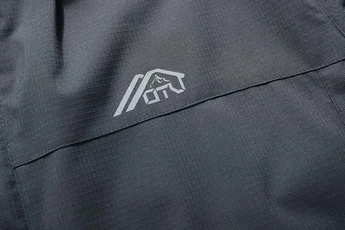 Vista 5 de Chaqueta impermeable ligera para hombre con capucha, para el aire libre, senderismo, viajes
