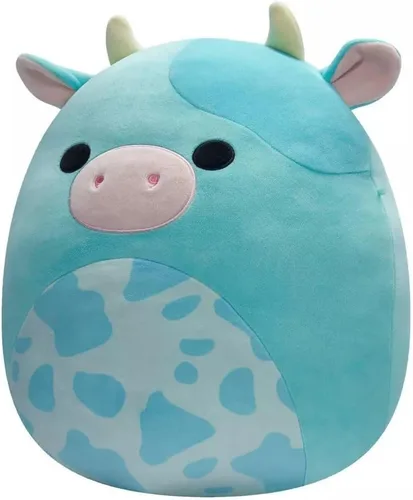 Vista 3 de Squishmallows Vaca azul Tuluck oficial de 16 pulgadas de Jazwares