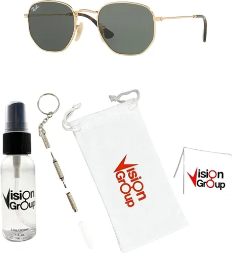 Vista 2 de Ray-Ban RB3548N Gafas de sol hexagonales + paquete de accesorios Vision Group