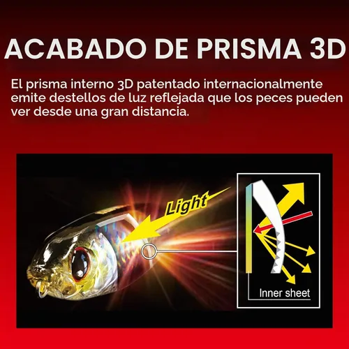 Vista 2 de Yo-Zuri 3DS Minnow - Señuelo Crankbait de buceo de pesca de superficie , Multi