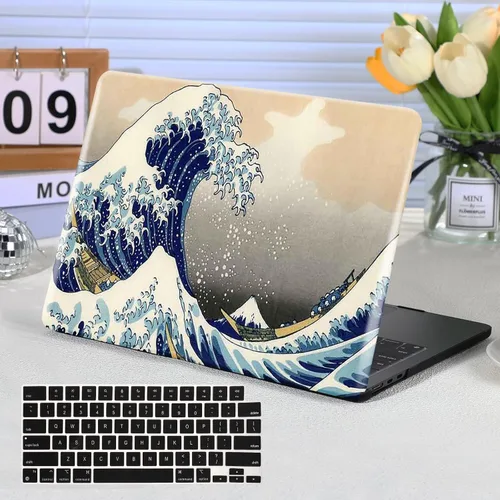 Vista 18 de Funut Funda para MacBook Pro de 13 pulgadas 2025 2024-2016 versión M2 M1 A2338 A2251 A2289 A2159 A1989 A1708 A1706, carcasa rígida de plástico