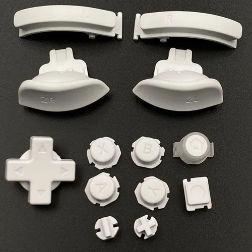 Vista 7 de Replacement ABXY D Pad Keys Buttons with Silicone Mat for Nintendo Switch Lite L R ZL ZR Trigger Button Repair Parts