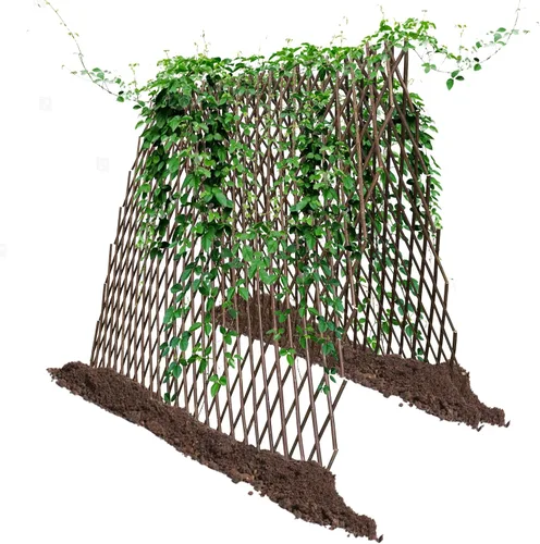 Vista 6 de 86 York Panel de valla extensible de sauce para plantas trepadoras, hiedra, rosa, pepinos, clemátide (1)