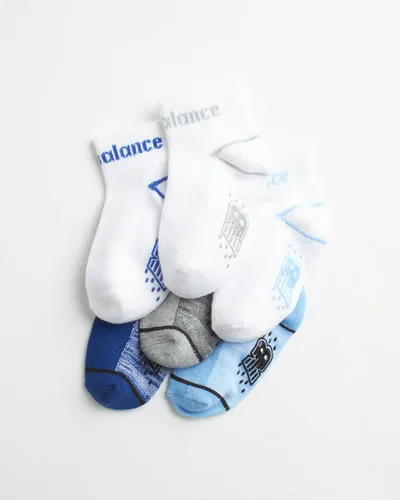 Vista 2 de New Balance Calcetines para bebé, paquete de 12 calcetines antideslizantes de corte de cuarto (bebébebé)