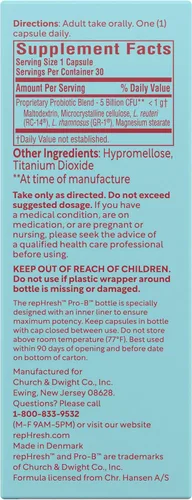 Vista 5 de Rephresh Pro-B Suplemento probiótico vaginal, equilibrio de pH, probióticos para mujeres, equilibra la levadura y las bacterias para mantener