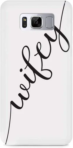 Vista 18 de Inspired Cases - Compatible con iPhone Xs Max - Funda protectora con textura 3D para Apple iPhone Xs Max - Esposo y esposa - Wifey