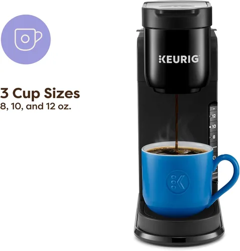 Vista 3 de Keurig K-Express Cafetera de Una Sola Porción – Opción de Preparación Fuerte, Depósito de 42oz, Diseño Elegante para Entretenimiento y Regalos Negro