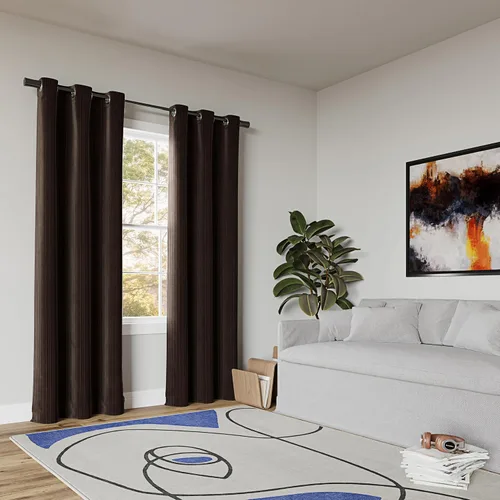 Vista 5 de Sun Zero Scarlett - Juego de 2 paneles de cortinas opacas plisadas de terciopelo que reducen el ruido, 40 x 84 pulgadas, marrón chocolate