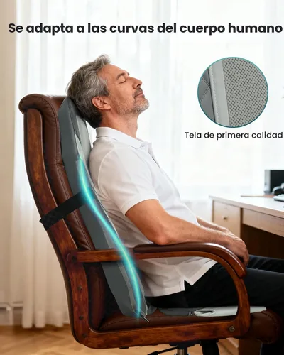 Vista 7 de Snailax Shiatsu - Masajeador de espalda con calor, almohadilla para silla