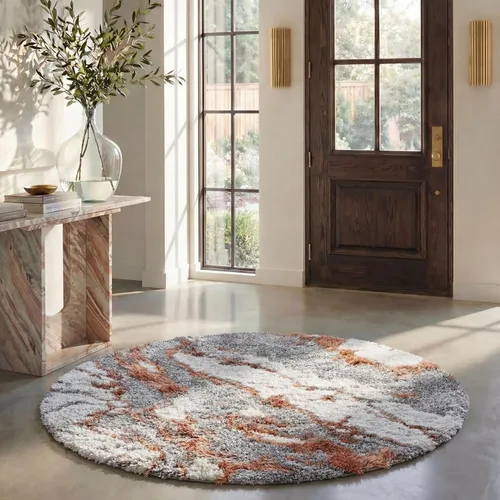 Vista 16 de SAFAVIEH Horizon Shag Collection - Alfombra decorativa, 2 x 3 pies, gris y azul, no desprende pelusa y de fácil cuidado, 2 pulgadas de grosor, ideal