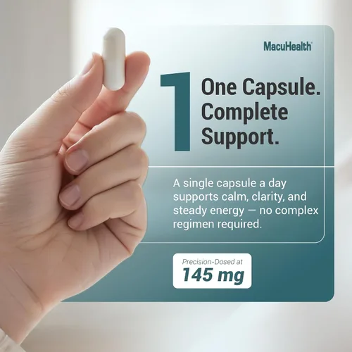 Vista 6 de MacuHealth Glicinato de magnesio y L-treonato 145mg - 90 cápsulas - Magnesio altamente absorbible para energía, calma y enfoque - Suave