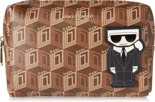Vista 5 de KARL LAGERFELD Women's Maybelle Cosmetic Bag Negro/Rosa multicolor