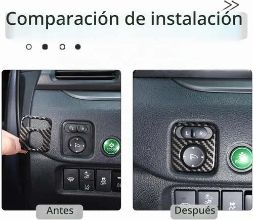 Vista 4 de Interruptor de ajuste de espejo retrovisor para Honda Pilot 2016-2022/Ridgeline 2017-2023/Passport 2019-2023, accesorios de protector decorativo
