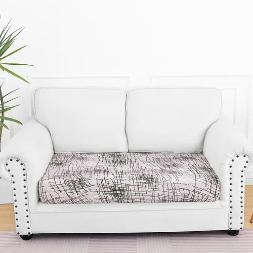 Vista 78 de Smiry Fundas de cojín de sofá estampadas, fundas elásticas suaves para sofá, fundas de sofá lavables antideslizantes, protector de muebles para Beige