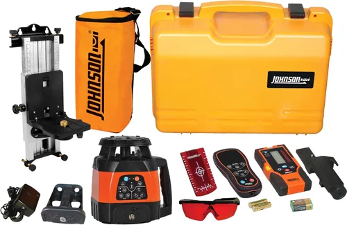 Vista 6 de Johnson Level & Tool 40-6526 - Láser rotativo electrónico autonivelante horizontal y vertical, rojo, 1 láser